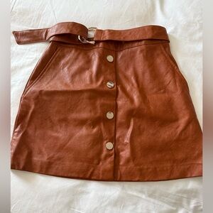 ZARA Faux Leather Mini Skirt - NWT